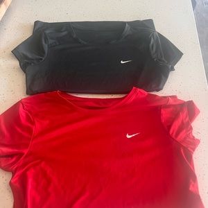 2 Womens Nike Dri fit shirts size small